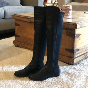 Stuart Weitzman Over the Knee Leather Boots
